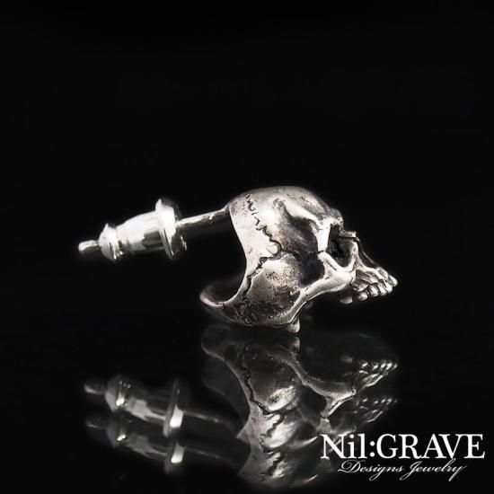 Nil:GRAVE シルバー ピアス Nil:GRAVE-ニルグレイヴ-Jaw Less Skull