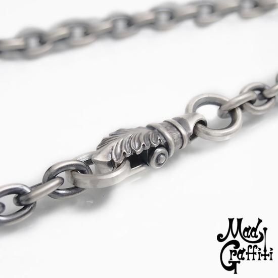 50cm ブラック クリップ シルバー チェーン Mad Graffiti（マッド