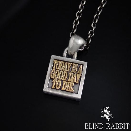 美品‼️ blindrabbit ブラインドラビット ペンダント Pendant BLIND RABBIT-ブラインドラビット-SQUARE PENDANT M- SILVER SHIELD