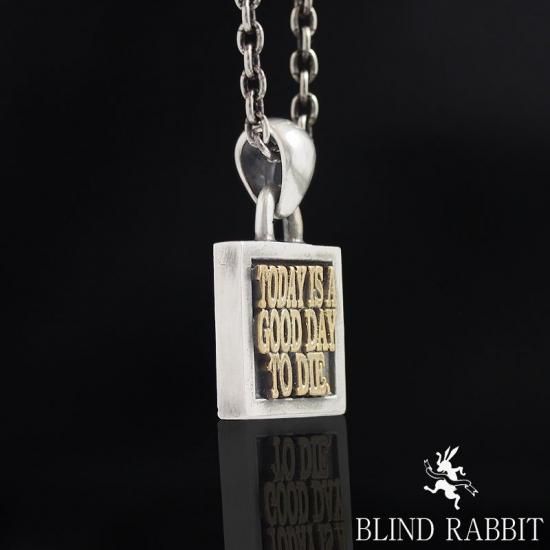 美品‼️ blindrabbit ブラインドラビット ペンダント Pendant BLIND RABBIT-ブラインドラビット-SQUARE PENDANT M- SILVER SHIELD