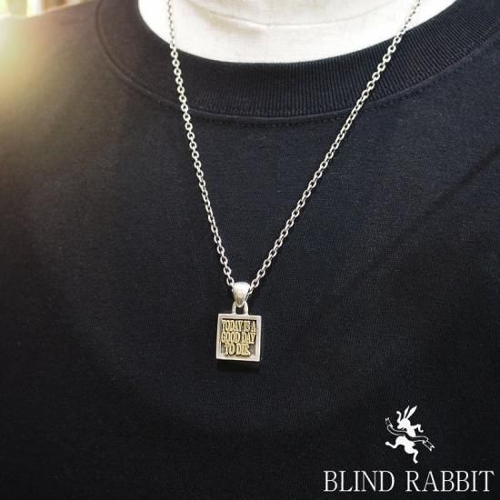 美品‼️ ブラインドラビット blindrabbit Pendant ペンダント BLIND RABBIT-ブラインドラビット-RABBIT Bib Msize- SILVER SHIELD