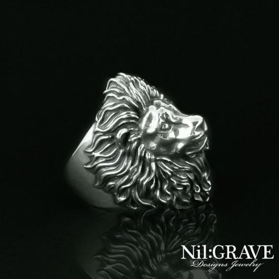 ライオンデザインリング 青紫ストーン付き 2023- ZX4R - MagicalRacing