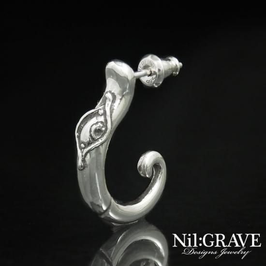 Nil:GRAVE シルバー ピアス Nil:GRAVE-ニルグレイヴ--へおん-ピアス