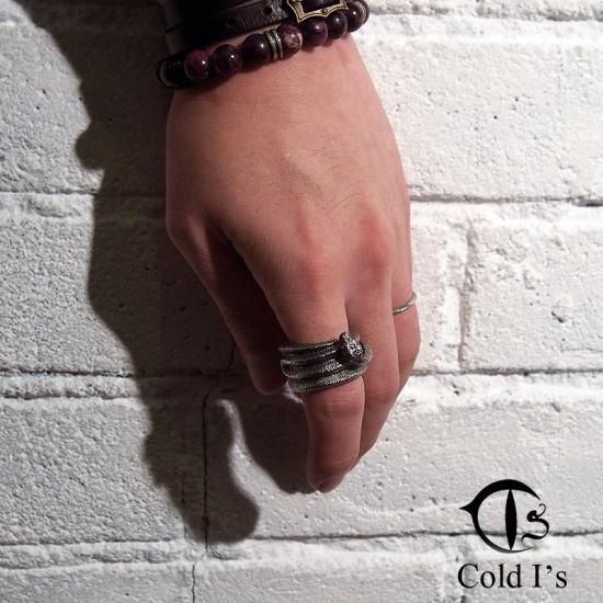 Cold I's,コールドアイズ,Green Python Ring,- SILVER SHIELD Cold I's,コールドアイズ,Green Python Ring,- SILVER SHIELD