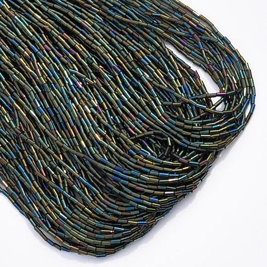 ミニケルスパンコール（ビーズ)入り総刺繍シルク100%黒生地4メートル ビーズ刺繍横長ポーチ 20×9cm （3カラー）｜KANKAN ONLINE SHOP