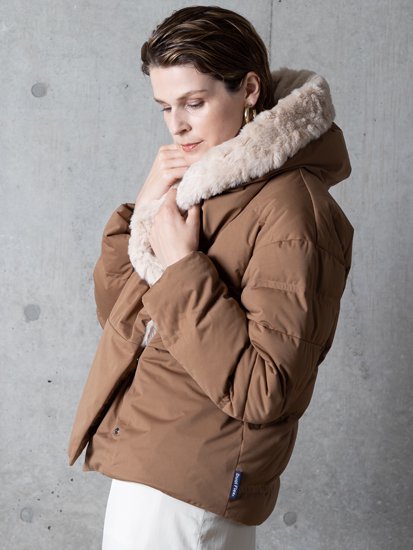 Eco Fur Hood Jacket/エコファーフードジャケット