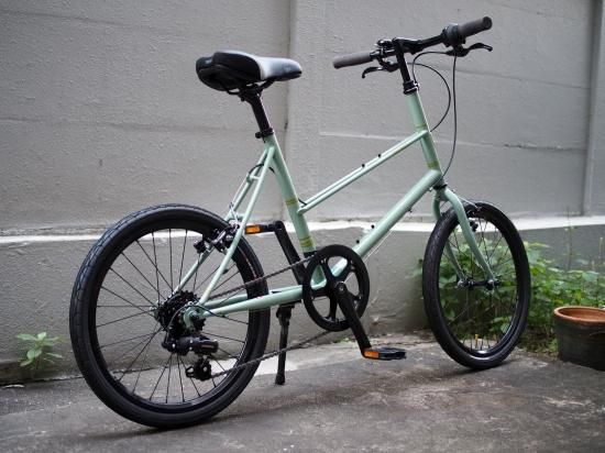 [引取限定]bruno mixte グリーン ミニベロ 引取限定] 美品！BRUNO(ブルーノ) MIXTE ミキスト ミニベロ