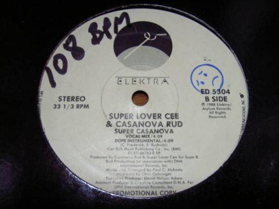SUPER LOVER CEE & CASANOVA RUD / SUPER CASANOVA