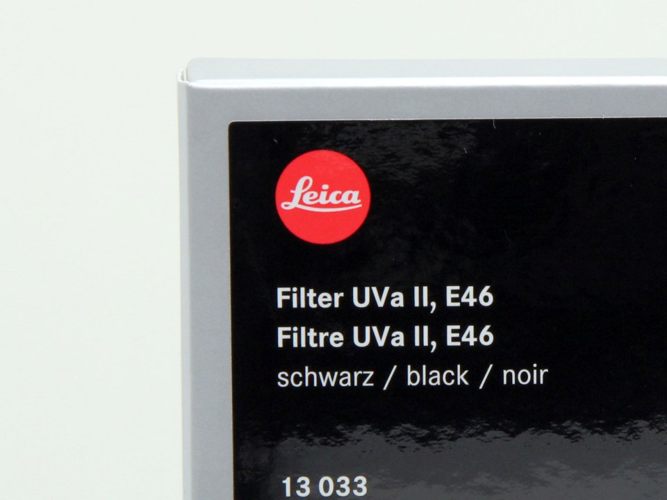 ライカ E46 UVa II レンズフィルター ブラック 13033 新品