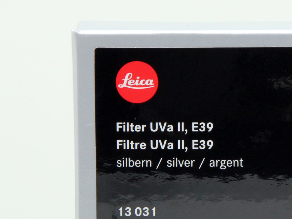 ライカ E39 UVa II レンズフィルター シルバー 13031 新品