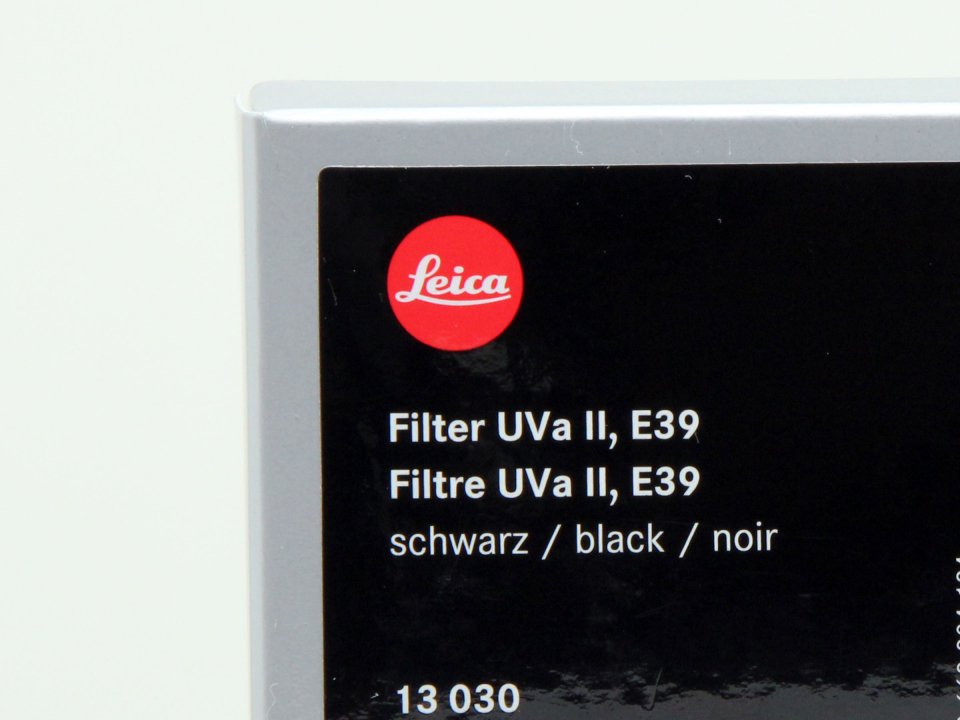 ライカ E39 UVa II レンズフィルター ブラック 13030 新品