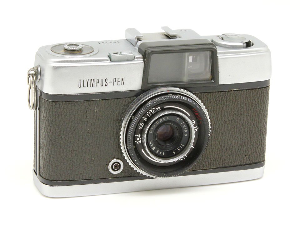 ☆完動品＊美品＊動作確認済み☆olympus pen【初代＊片耳＊初期型