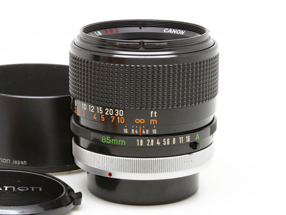 キヤノン FD 85/1.8 S.S.C.　(A1572)* - ライカ、ローライなどの中古カメラ通販 | 銀座カツミ堂写真機店