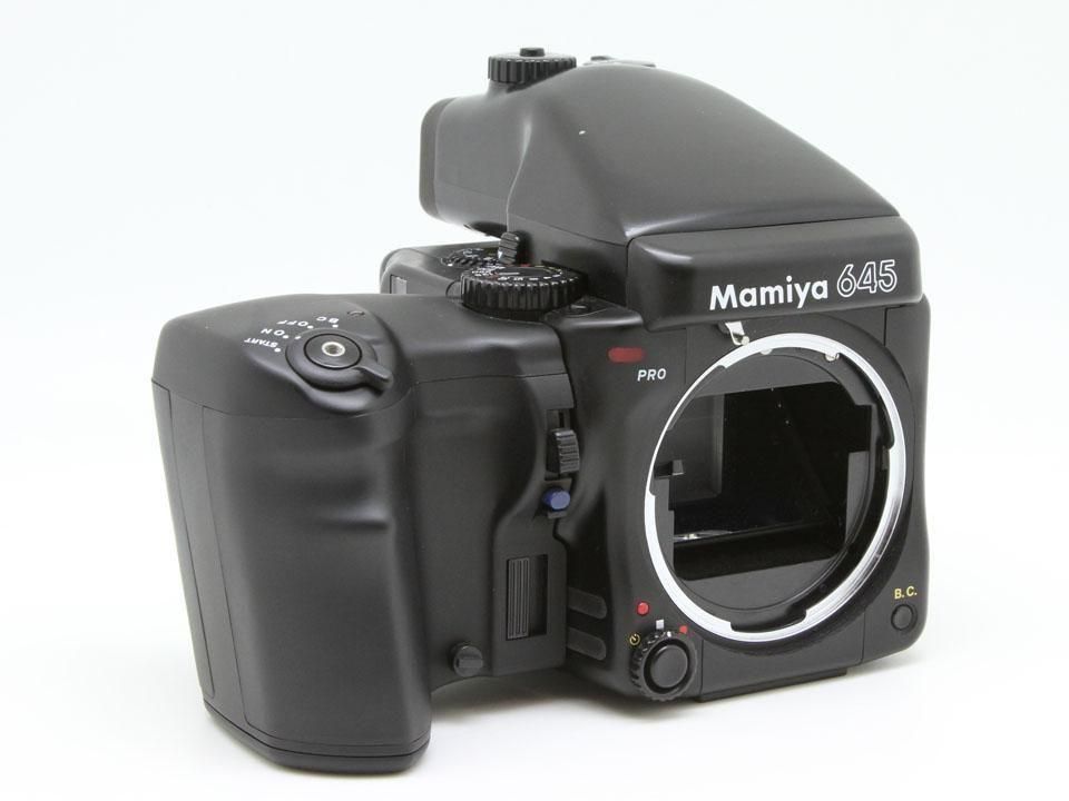 MAMIYA マミヤ 645PRO AEファインダー ボディ #736 Mamiya 645 Pro + AE Finder + Motor Power Winder Grip