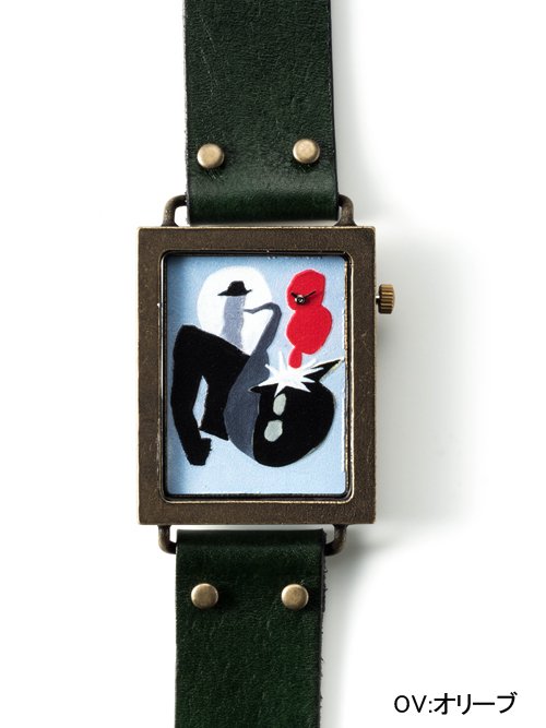 マールブラック/Color Sounds（Reiko Kamiyama）dedegumoアートピースウォッチ 手作り腕時計/クオーツ時計 -  dedegumo online shop （デデグモ）京都発手作り時計とアクセサリーのお店