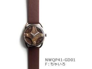 【Fちゃいろ】京ノ十字路（イントロNWQP41-GD01） クオーツ時計
