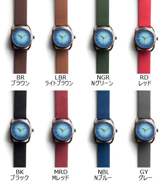 文字盤 水色】イントロ機械式 NWMP33HA-GD02 手巻きu0026自動機械式時計 - dedegumo online shop （デデグモ）京都発手作り 時計とアクセサリーのお店