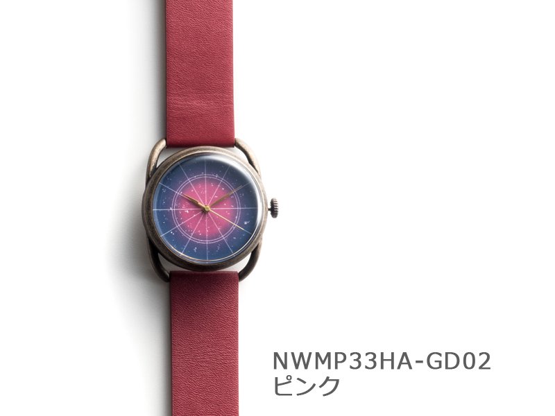 文字盤 ピンク】イントロ機械式 NWMP33HA-GD02 手巻き&自動機械式時計 