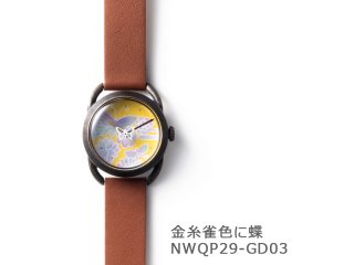 花と鶴（イントロNWQP29-GD02） クオーツ時計 - dedegumo online shop 