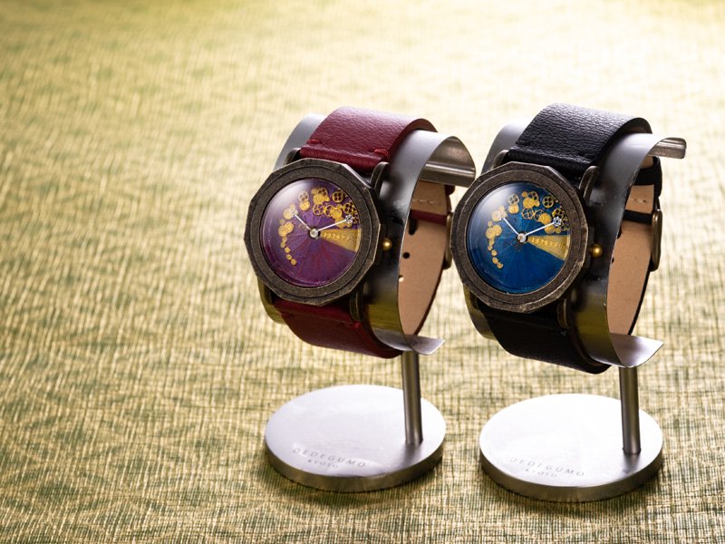 Wagasa（レッド） 限定数／手作り腕時計/クオーツ時計 - dedegumo online shop  （デデグモ）京都発手作り時計とアクセサリーのお店