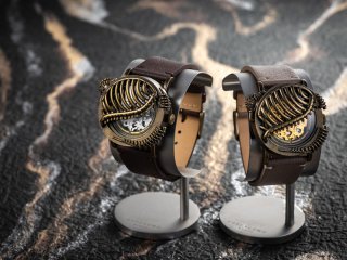 肋【あばら】（ゴールド）shichigoro×デデグモウォッチシリーズ 限定数／手作り腕時計/手巻き＆自動機械式時計