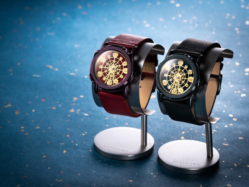 観覧車（レッド） 手作り腕時計/クオーツ時計 dedegumo online shop （デデグモ）京都発手作り時計とアクセサリーのお店