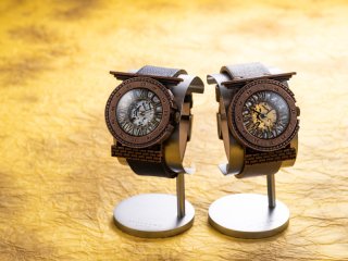 機械塔（ゴールド）　手作り腕時計/手巻き&自動機械式時計