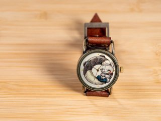 はっぴーたいむ／田中かな（DEDEGUMOセレクトクリエイターズ）手作り腕時計/クオーツ時計