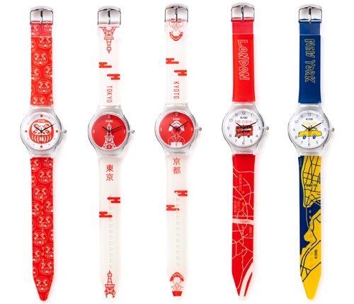 ASOBI WATCH No.3（Yellow/Gray） 手作り腕時計/クオーツ時計 - dedegumo online shop  （デデグモ）京都発手作り時計とアクセサリーのお店