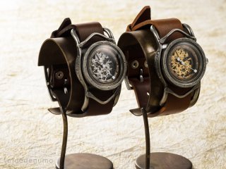 黄銅斗景2（おうどうとけい）（シルバー） 手作り腕時計/手巻き&自動機械式時計