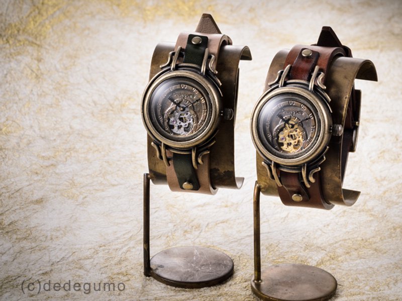 宇宙羅針盤 ゴールド 手作り腕時計 手巻き 自動機械式時計 Dedegumo Online Shop デデグモ 京都発手作り時計 とアクセサリーのお店