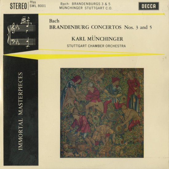 バッハ：ブランデンブルク協奏曲3，5番 - クラシックLPレコード専門店