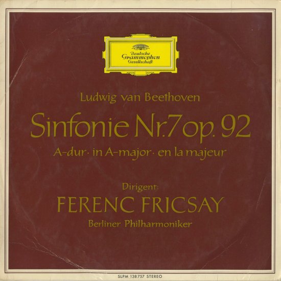 ベートーヴェン：交響曲7番Op.92 - クラシックLPレコード専門店Silent 