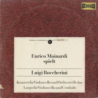 ボッケリーニ：チェロ協奏曲，チェロとチェンバロのためのラルゴ
