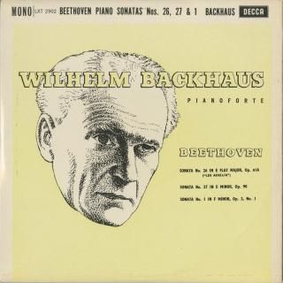 ウィルヘルム・バックハウス ベートーヴェン ソナタ等　LPレコード 3208111.jpg