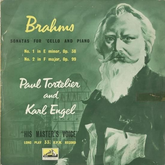 低価格の ブラームス：チェロ・ソナタ1番Op.38，2番Op.99 - クラシックLP 洋楽