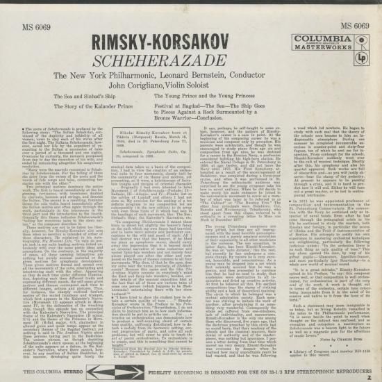 リムスキー・コルサコフ：シェエラザードOp.35/レナード・バーン