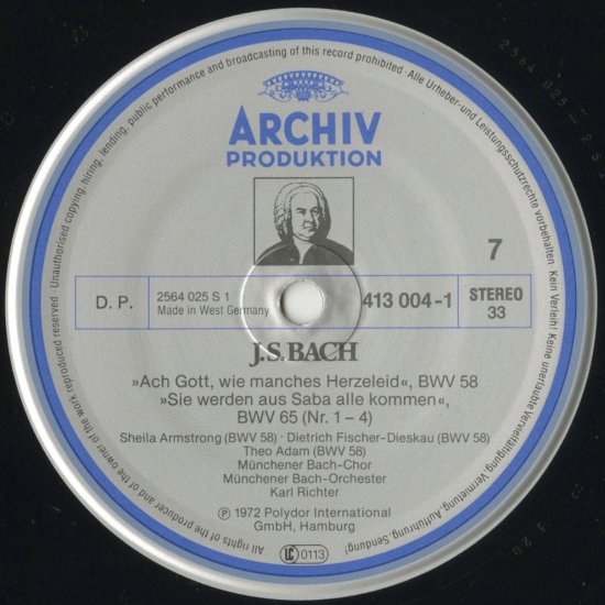 ARCHIV J.S.バッハ 教会カンタータ全集 カール・リヒター 25CD - CD