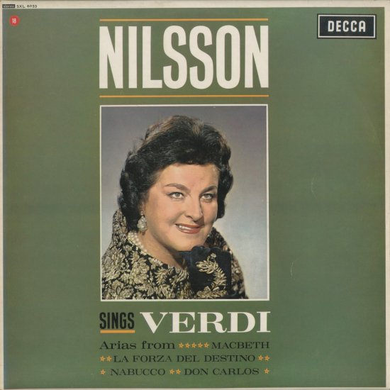ヴェルディ オペラ アリア ニルソン | クラシックLPレコード
