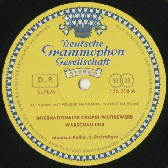 1960年ショパン・コンクール ポリーニ ブロック | クラシックLP