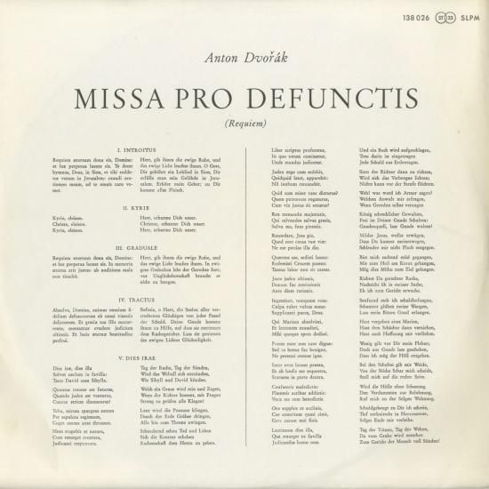 ドヴォルザーク レクイエム アンチェル チェコ