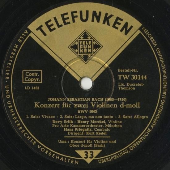 英LP デュヴィ・エルリ, アンリ・メル J S バッハ ヴァイオリン協奏曲 イ短調 Bwv1041 / 2つ DTL93067 LONDON DUCRETET THOM /00260 maxresdefault.jpg
