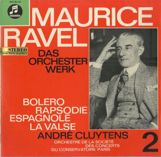 Ravel Bolero Rapsodie espagnole La Valse Cluytens Orchestre de la