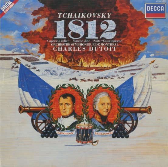チャイコフスキー 1812年 イタリア奇想曲 くるみ割人形 スラブ行進曲 デュトワ | クラシックLPレコード