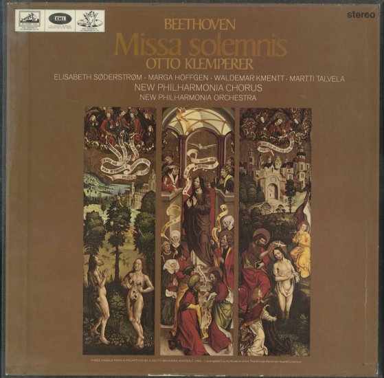 ベートーヴェン ミサ・ソレムニス クレンペラー ニュー・フィルハーモニア管弦楽団 | クラシックLPレコード