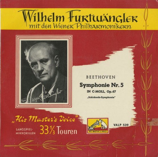 ベートーヴェン 交響曲 運命 フルトヴェングラー | クラシックLPレコード