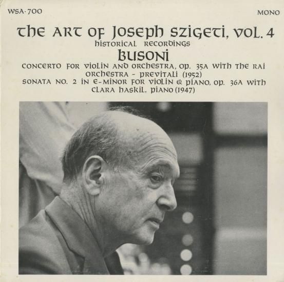 The Art of Joseph Szigeti Haskil Previtali | Classical Music