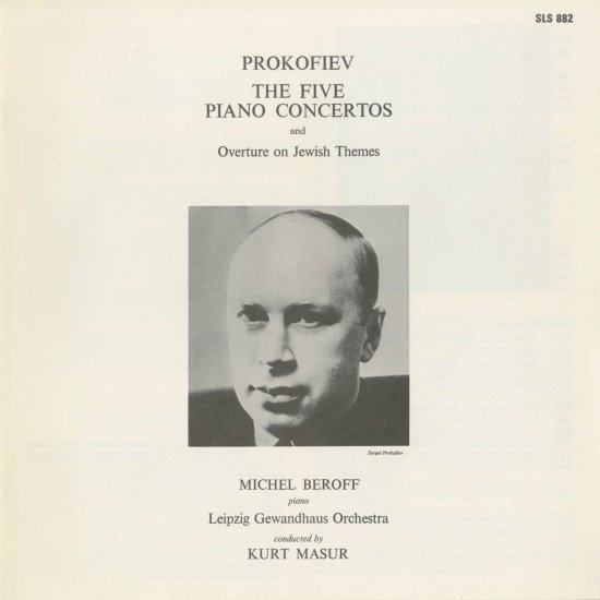 Prokofiev Piano Concerto Béroff Masur | Classical Music LP Record