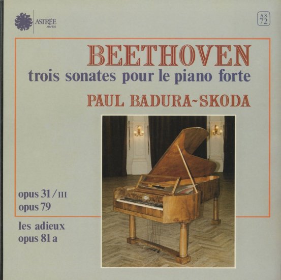 ベートーヴェン ピアノ・ソナタ 告別 バドゥラ＝スコダ | クラシックLPレコード
