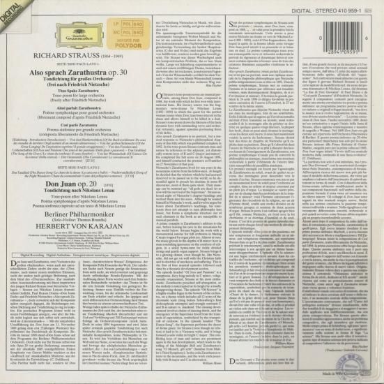 R.STRAUSS /REINER/ ツァラトゥストラ　LPレコード R.STRAUSS /REINER/ ツァラトゥストラ LPレコード R.STRAUSS